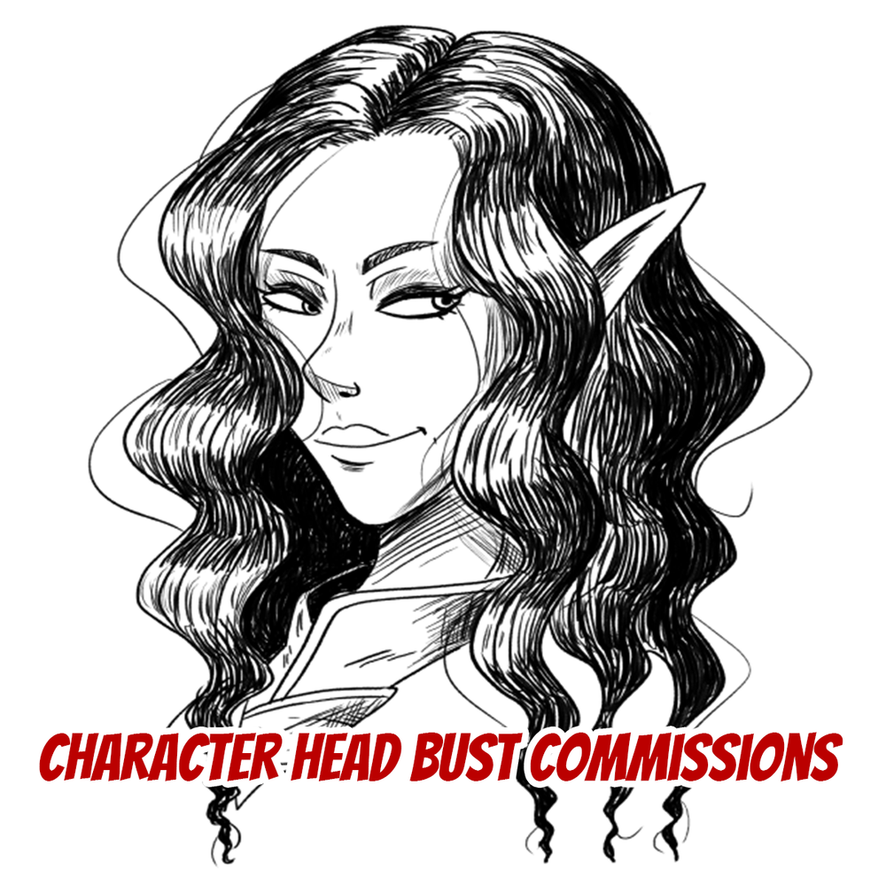 Character Bust, Black & White